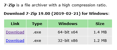 7 zip pobieranie