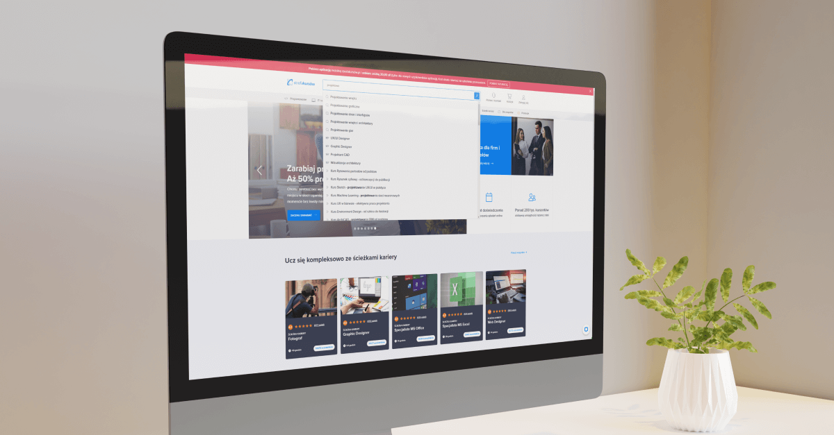 Interaktywne ćwiczenia i wyszukiwarka