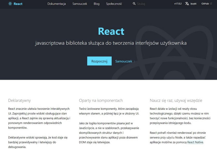 React